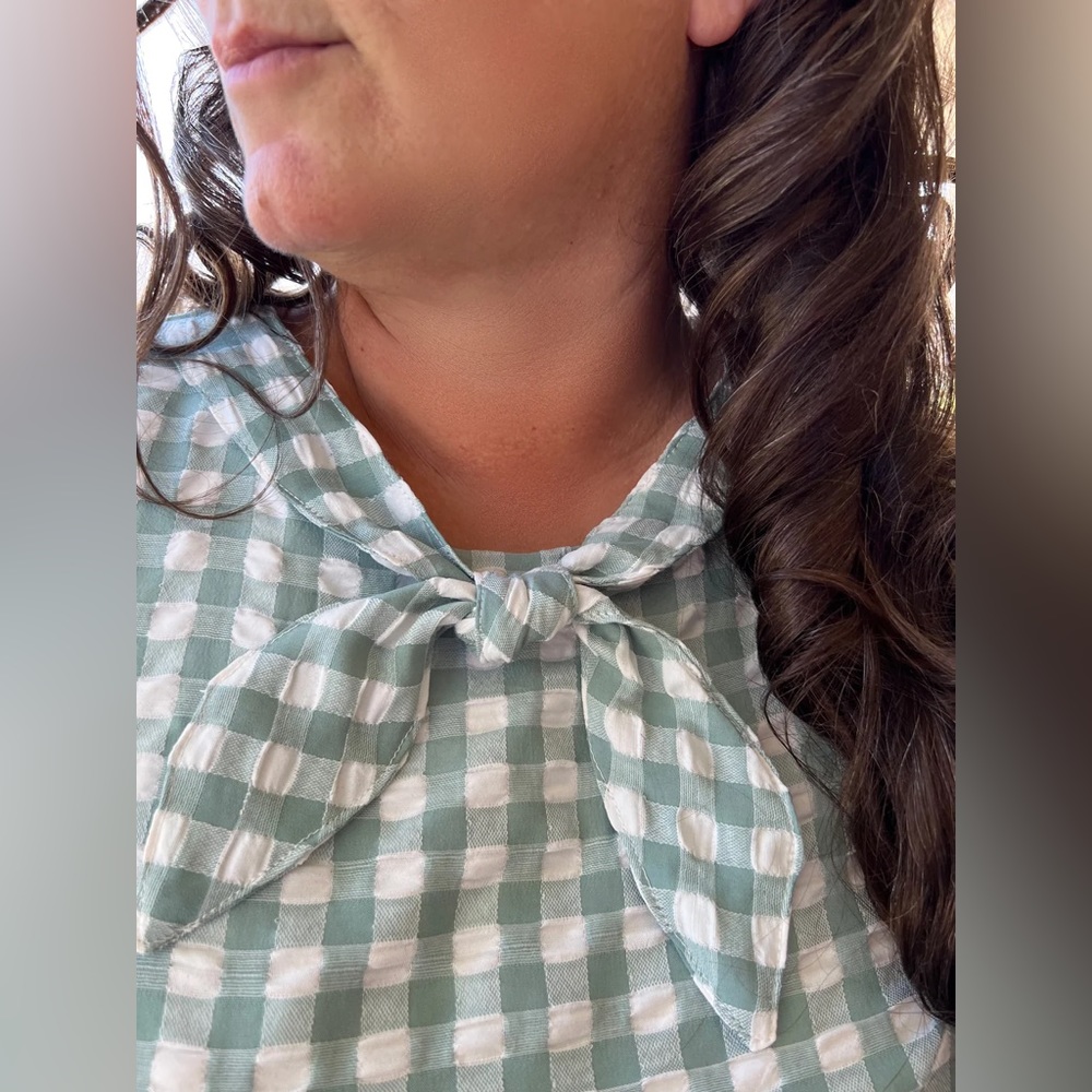 Gingham Plaid Midi/Maxi Dress - Picture 4 of 7